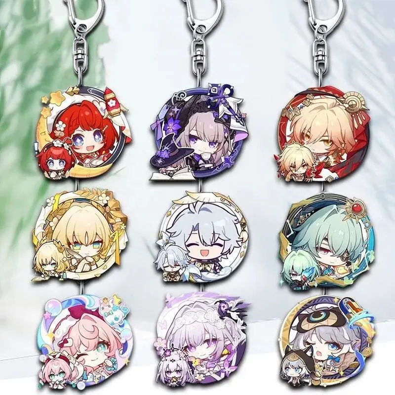 Acrylic Keychain for Honkai: Star Rail Phainon Mydeimos Anaxa Castorice The Herta Acheron Tribbie Cipher Aglaea Keychain Gift