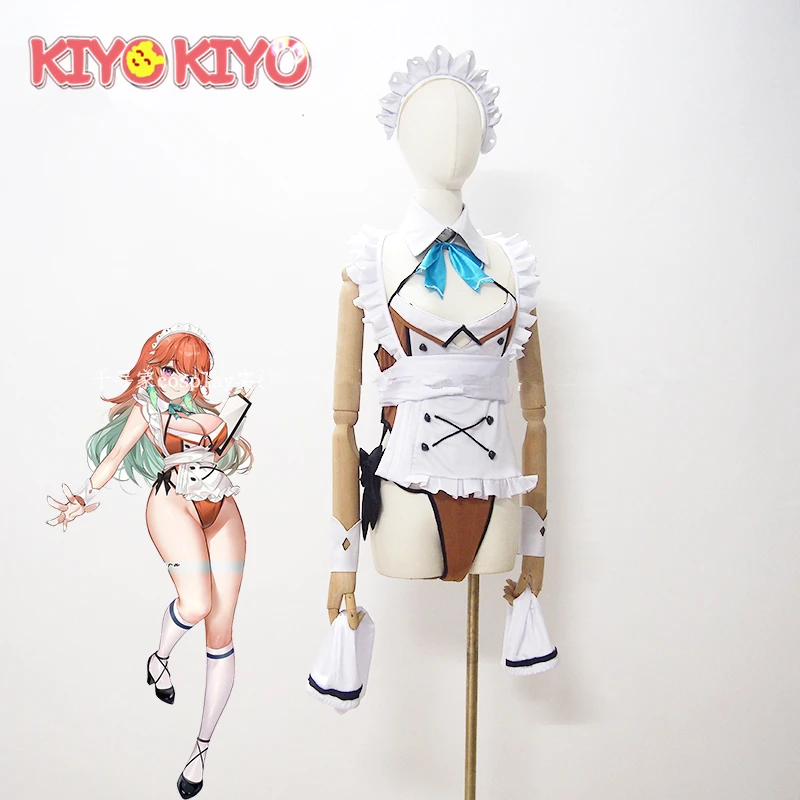 KIYO-KIYO Custom made Hololive Vtuber Takanashi Kiara Cosplay Costume Takanashi Kiara Bunny Girl Sexy Maid Jumpsuit