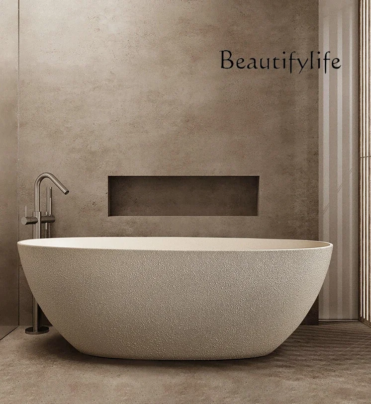 Jiji Cream Style Bathroom Hotel Integrated Independent Creative Personalized Art B & B Bathtub