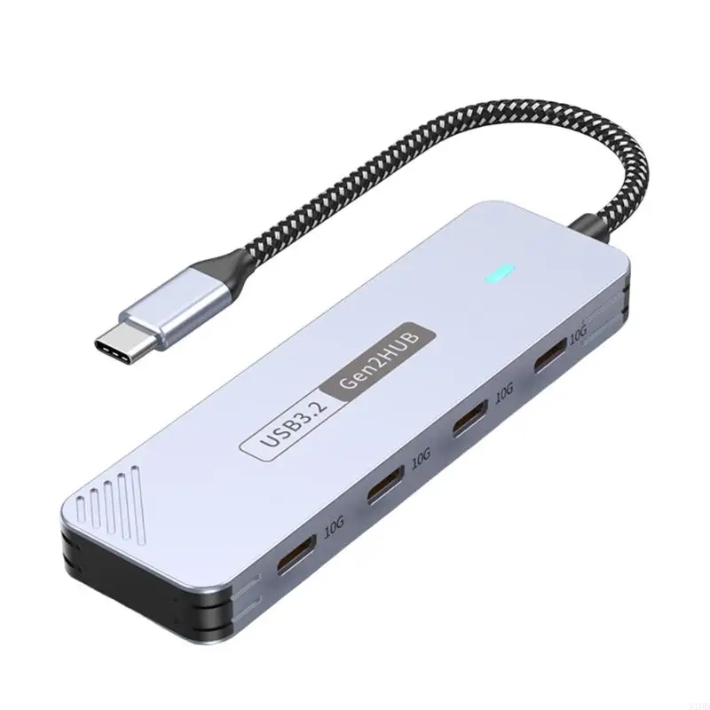 

N1HD USB 3.2 Type C Hubs 4 Port Multiple Adapters 10Gbps Fast Transfer For Electronics