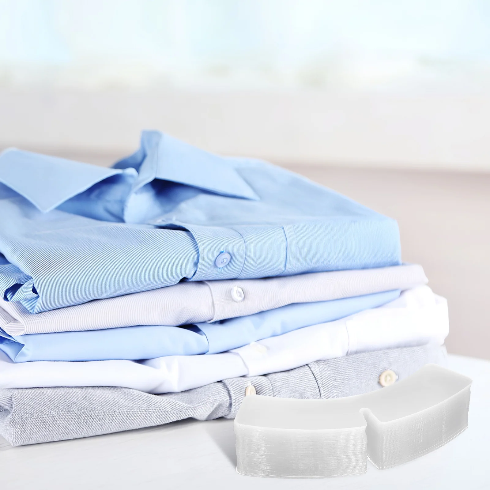 100 pezzi Stays Women Stays Camicie eleganti da uomo Colletto di plastica Supporto Stay Insert Piccolo abito Colletto di camicia Shaper