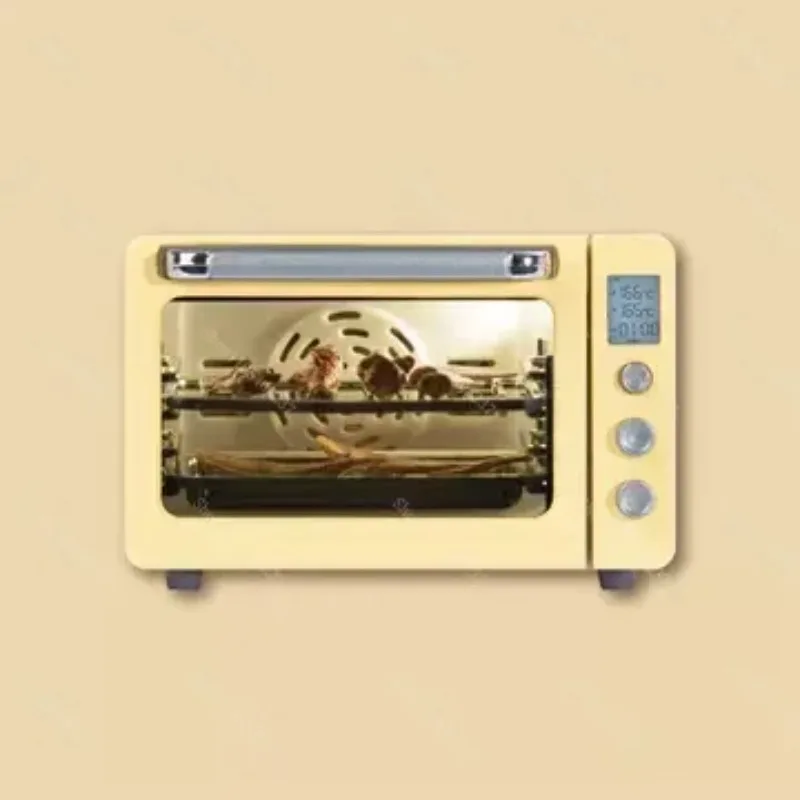Mini Electric Oven Simulation Luminous Miniature Model Dollhouse Kitchen Scene Prop Decoration Toy
