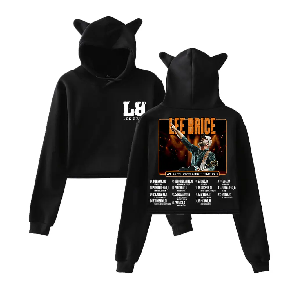 لي برايس ما ترفه عن هذا الجولة ميرش بلوفر أنيق أنثى آذان القط هوديي بلوزات طويلة الأكمام الملابس النسائية #1