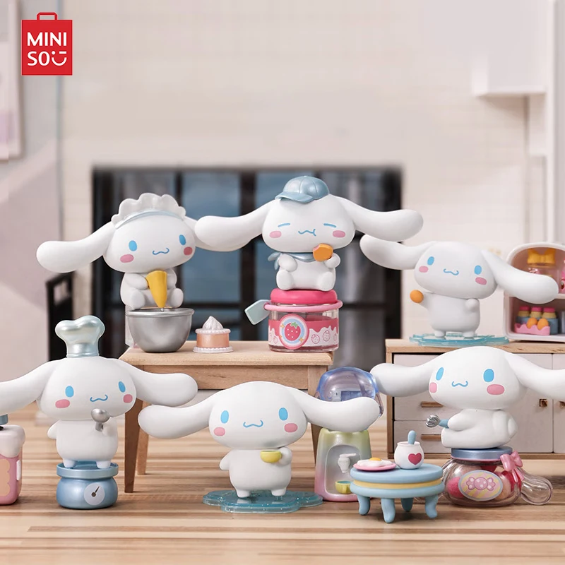 

Оригинальный MINISO Sanrio Cinnamoroll, кулинарный домик, фотокартинка, милые Мультяшные модели, орнамент, изысканные фигурки, игрушки, подарок для детей