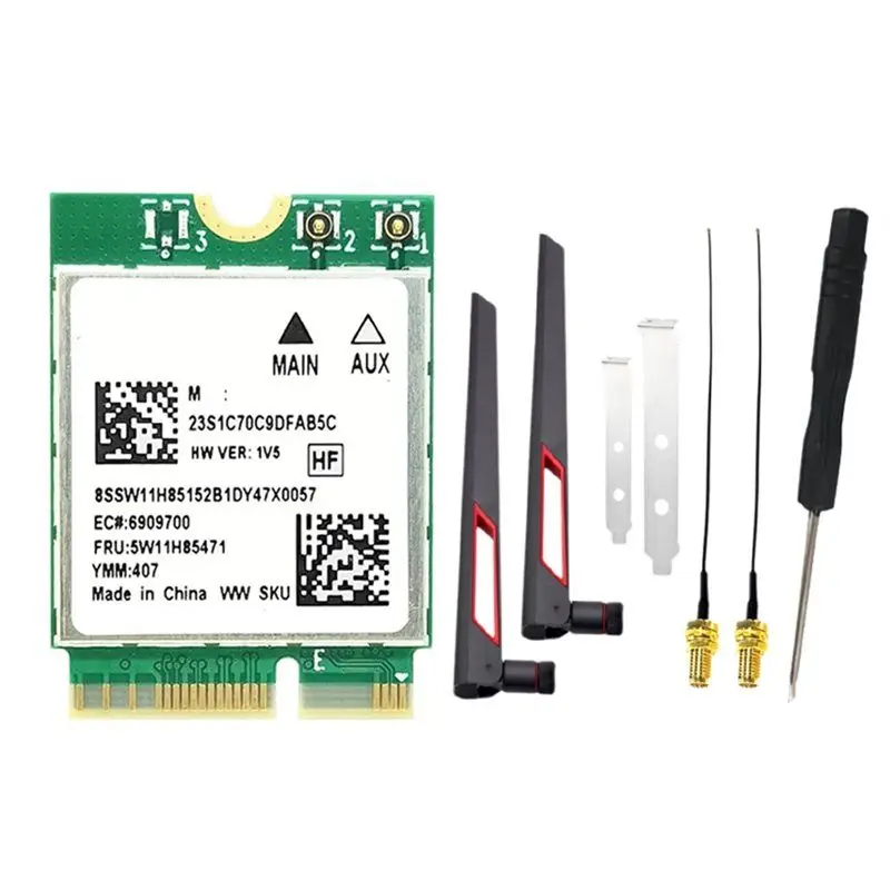 aed6-rtl8922ae-wifi7-カード-6338mbps-24g-5g-6g-bluetooth54-m2-ngff-ワイヤレス-wifi-アダプターカード-10db-アンテナ-win10-win11-用