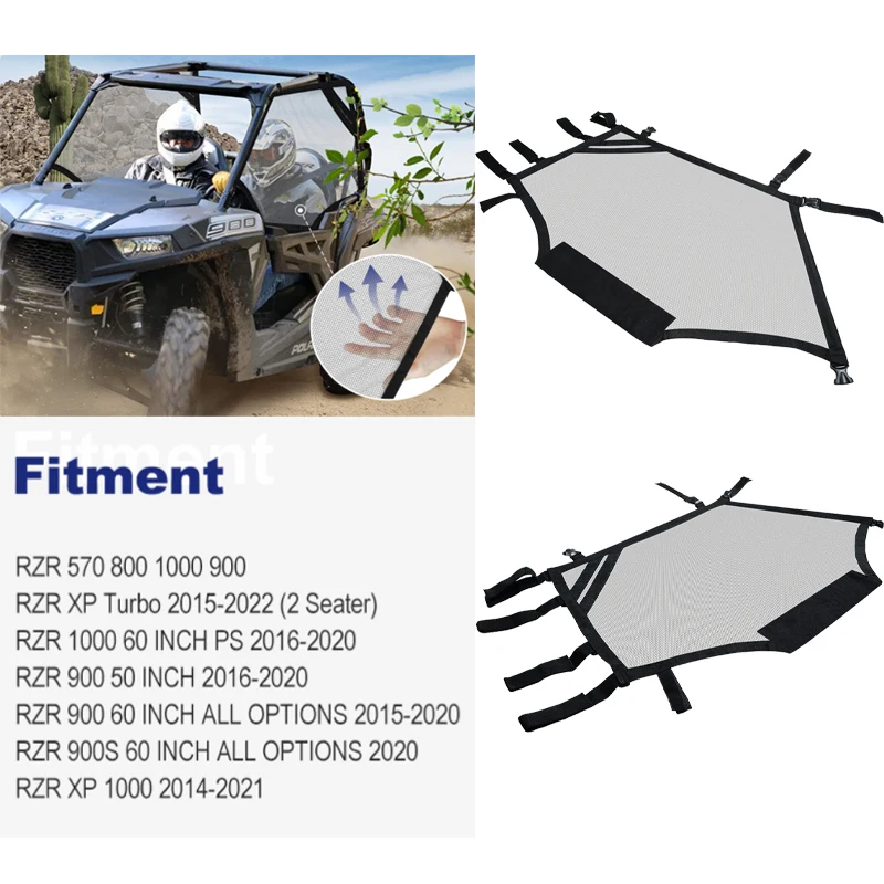 Window Protection Net Scratch Resistant for Polaris RZR XP Turbo 2015-2020 RZR 570 800 1000 900 2 Seater