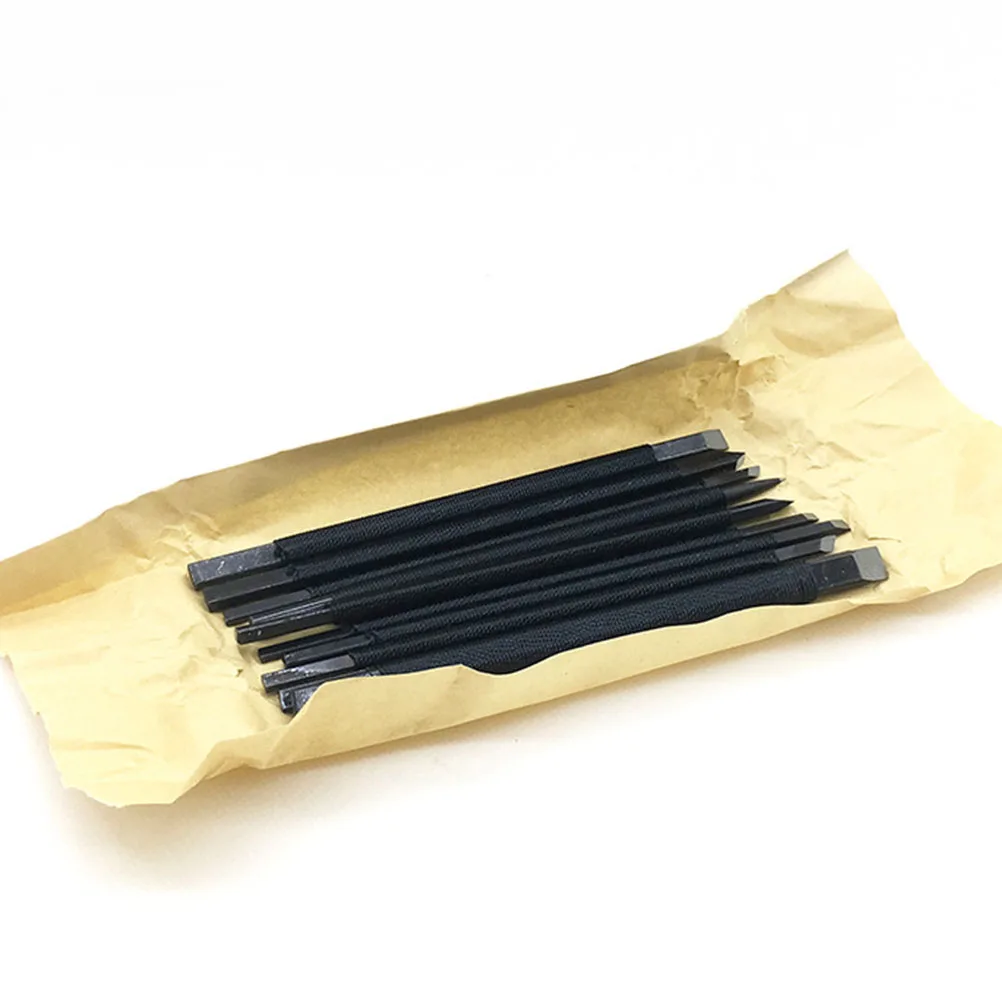 

10pcs Professional Tungsten Steel Carving Tools Stone Engraving Kit Hand Carving Set For Shoushan Balin Liaoning Stone