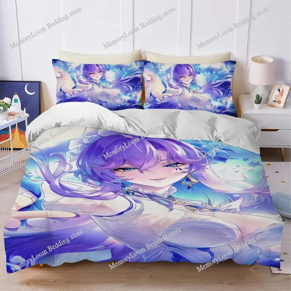Wuthering Waves Cantarella Duvet Cover Set Home Style Bedding Soft Laundry Cotton Bed Four Seasons Student Dormitory Luxury Gift
