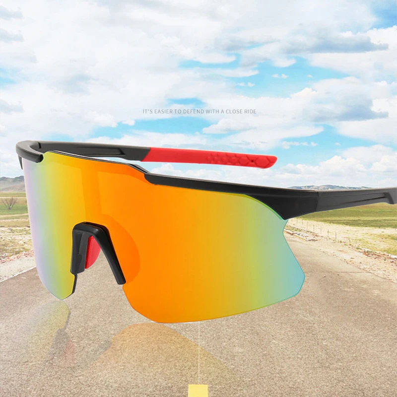 AliExpress NONE Bicycle Glasses Outdoor Sports UV400 Bicycle Sunglasses Men's and Women's Mountain Road Cycling UV Protective Riding Goggles