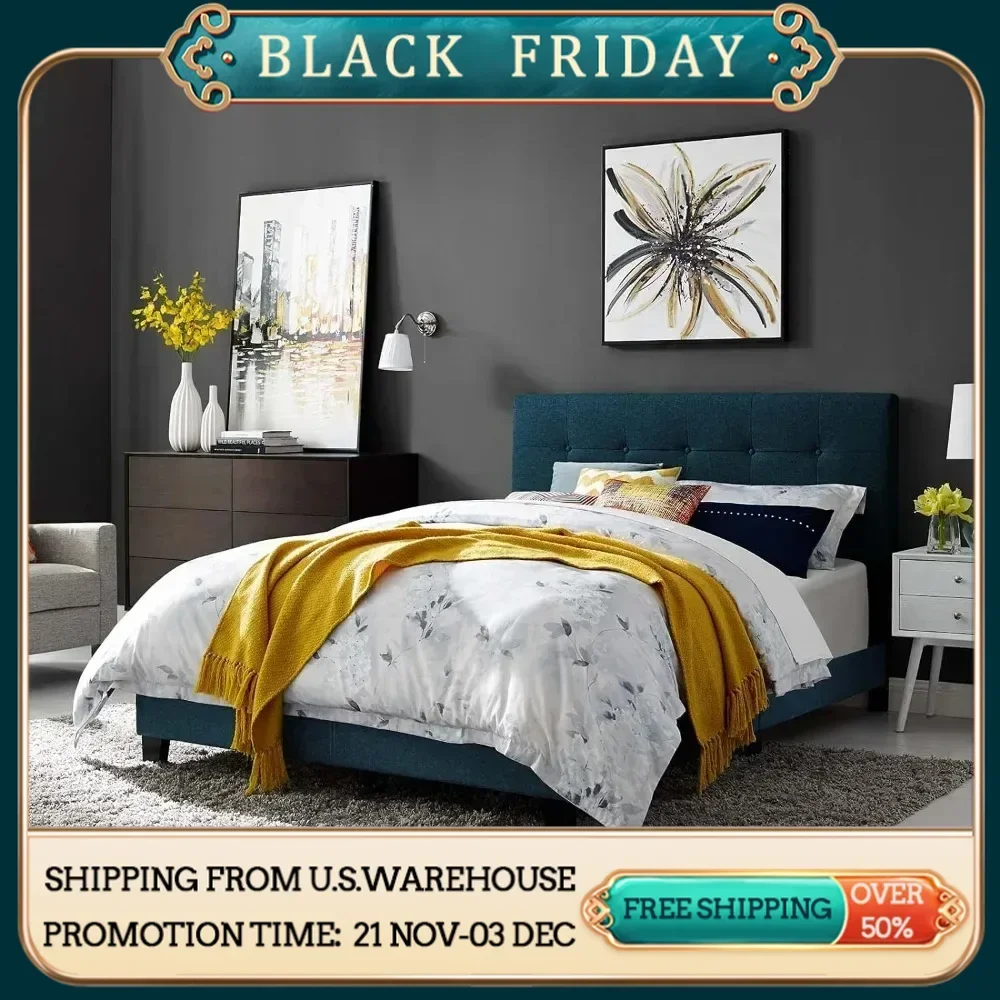 Cabecero, marco de cama completo con cojín de tela de felpa, cabecero doméstico para dormitorio