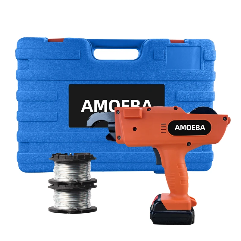 2025 고품질 와이어 매듭 무선 충전식 리튬 배터리 전동 공구 자동 철근 결속기 철근 결속 건