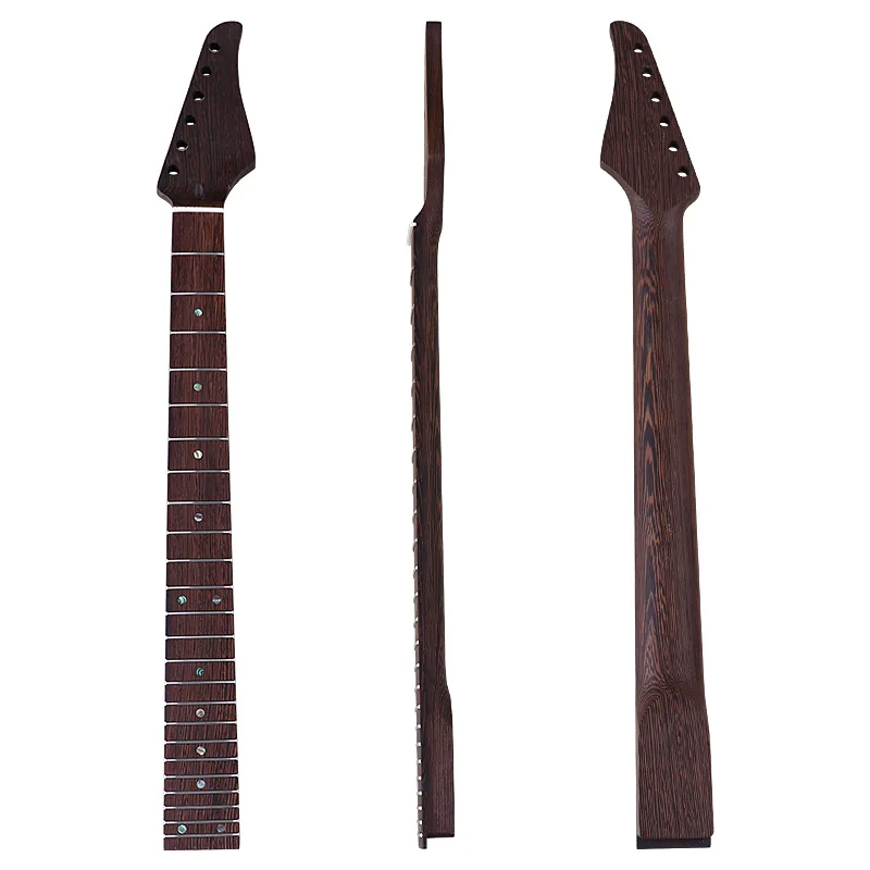 Chicken wing wood leaf handle neck SR head 24 frets 5.6 wide guitar neck assembly DIY electric guitar accessories