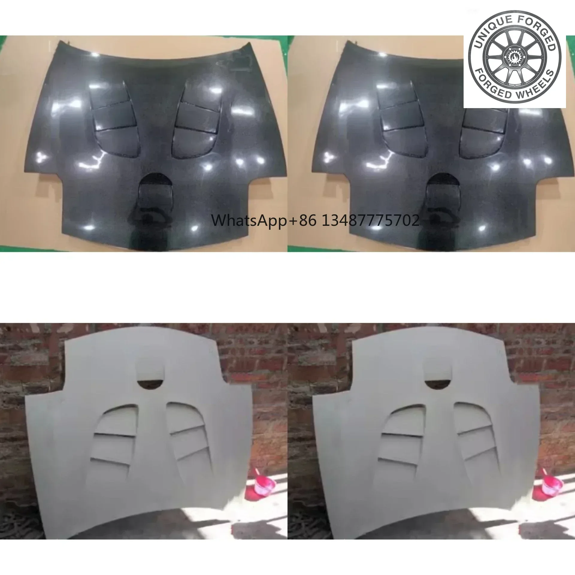 26style Carbon Fiber Engine Cover Resin Hood For Mazda RX7 Convert Light Weight Bonnet Car Accessories