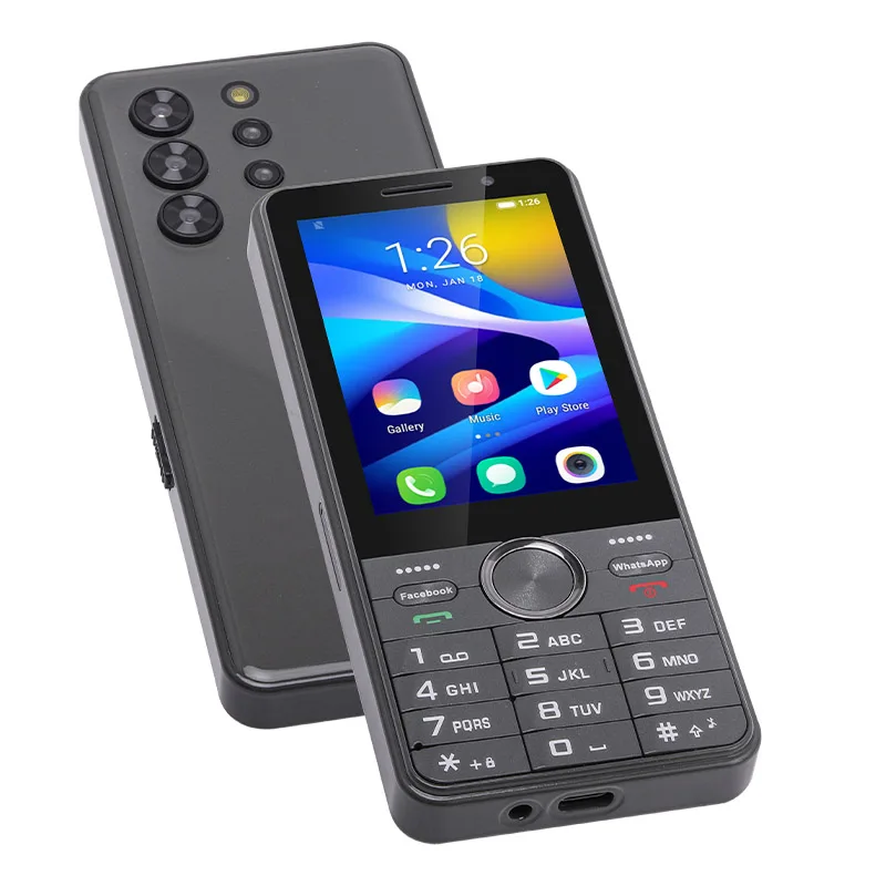 UNIWA HOPE XS24 4G Touch Screen Keypad Phone Android 8.1 2GB+16GB 2500mAh Dual SIM Card Quad Core 3.5Inch Whatsapp GPS Cellphone