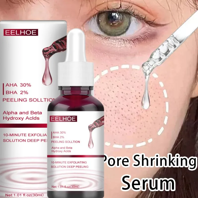 Pore Shrinking Serum Face Removing Large Pores Blackhead Tightening Repairing Facial Pore Minimizing Essence Skin Care Beauty