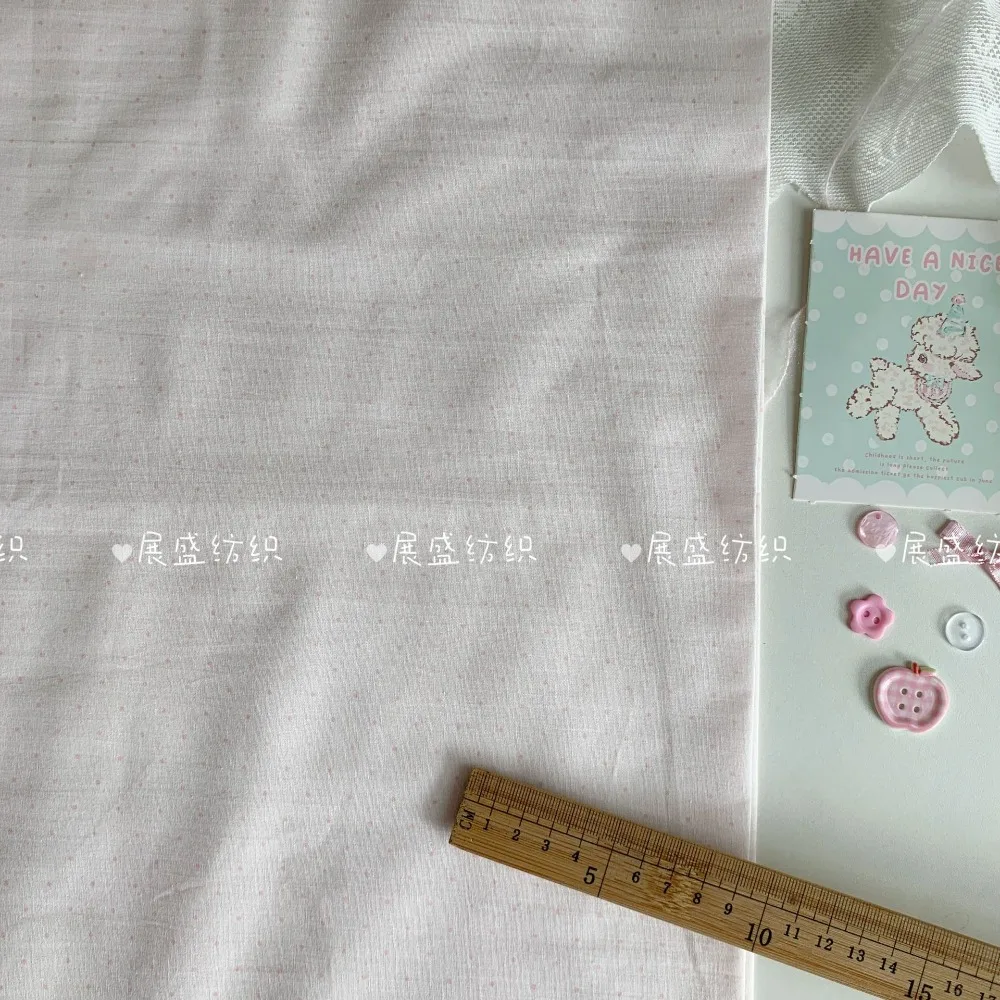 Rosa Baumwollstoff mit Digitaldruck, 140 x 50 cm, 40S, florales Karo-Design für DIY-Heimkleidung, Nähen, Ins-Stil, Damen- und Kinderbekleidung – Detail 11