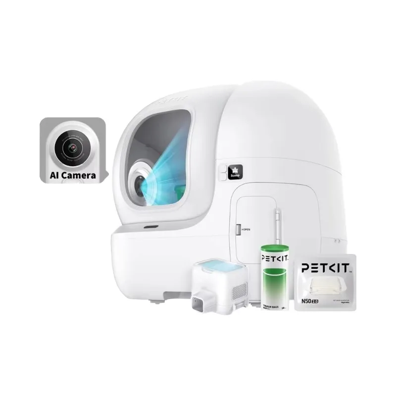 PETKIT 2025 PUROBOT MAX- P-RO AI- Self-Cleaning C-at Box 210° Wide Angle Lens 5G&2.4G WiFi/App Control for Cats