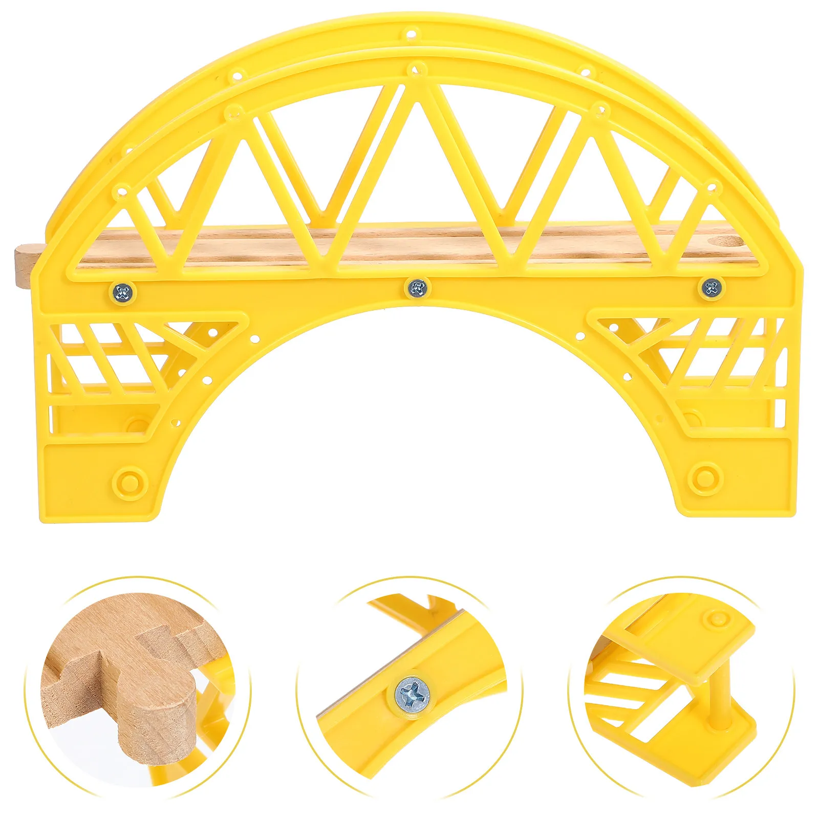

Деревянный арочный мост для железнодорожных путей: развивающий творческие способности и логическое мышление, обучающие аксессуары для детских железных дорог