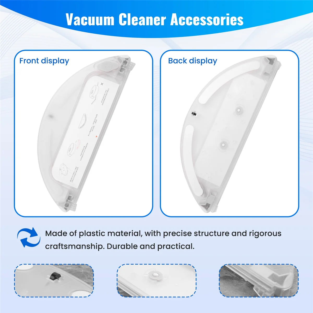 N89R Water Tank Water Core for Xiaomi Roborock S5 S50 S51 S55 S6 S52 T61 P50 T7 T4 T6 P5 for XIAOWA E2 E3 E4 Vacuum Cleaner