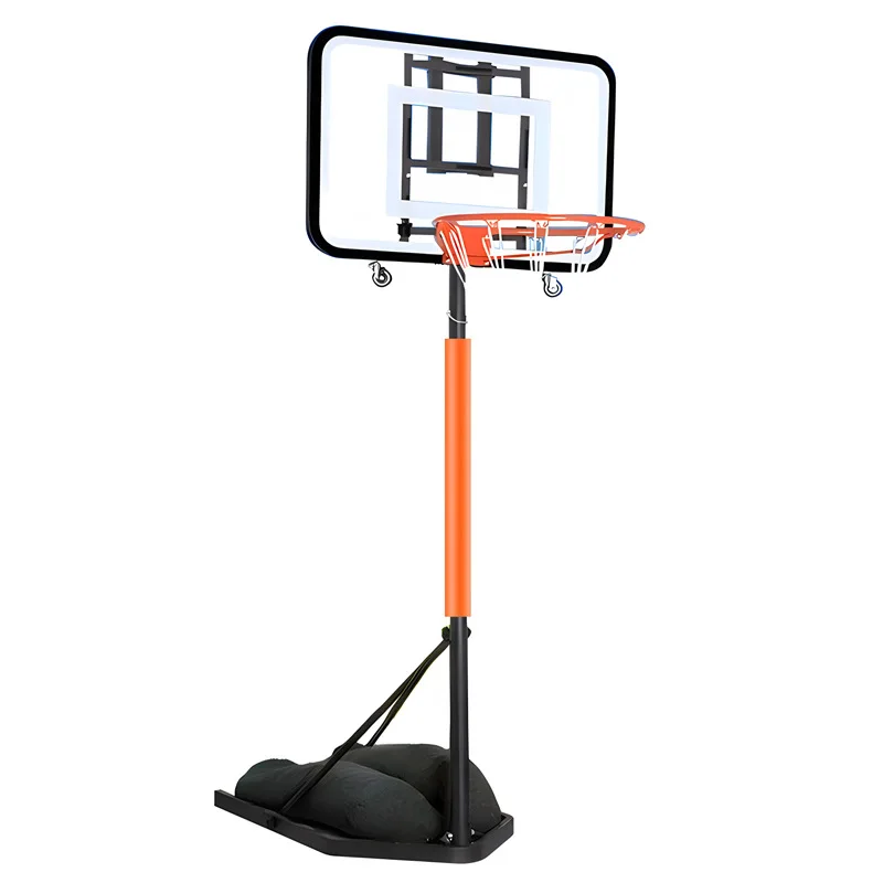 초경량 농구대: 성인/어린이 실내/실외 높이 조절 가능 컴프/트레인