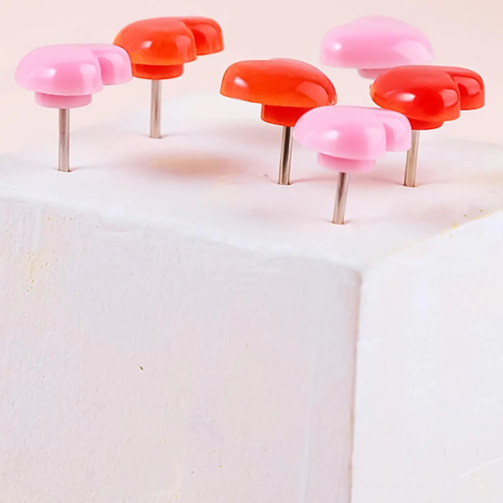 Pink Thumb Tacks 100 Pieces Heart Pink Reusable Corkboard Thumbtacks Decorative Home Pins For Office Map Picture Wall Mental