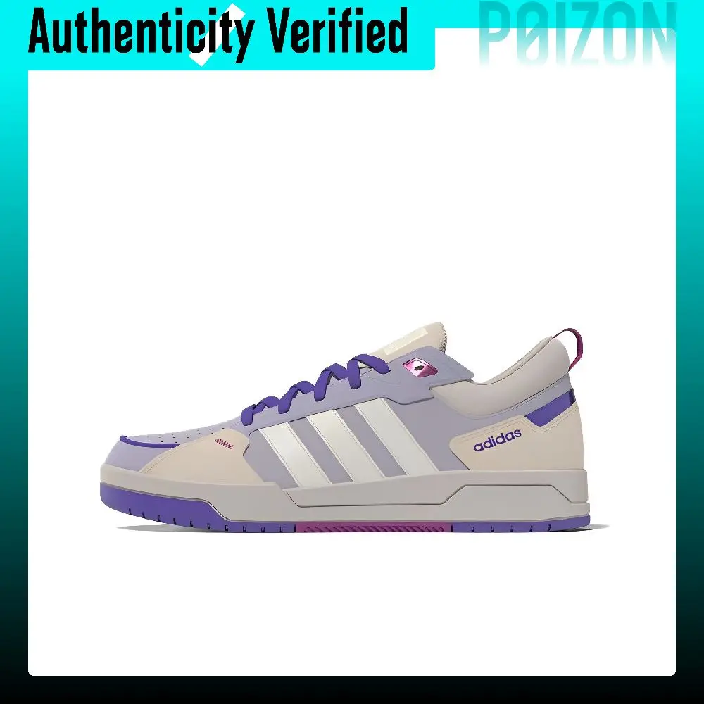 scarpe-da-skate-adidas-neo-100db-da-donna-modello-basso-viola-beige-hq4550