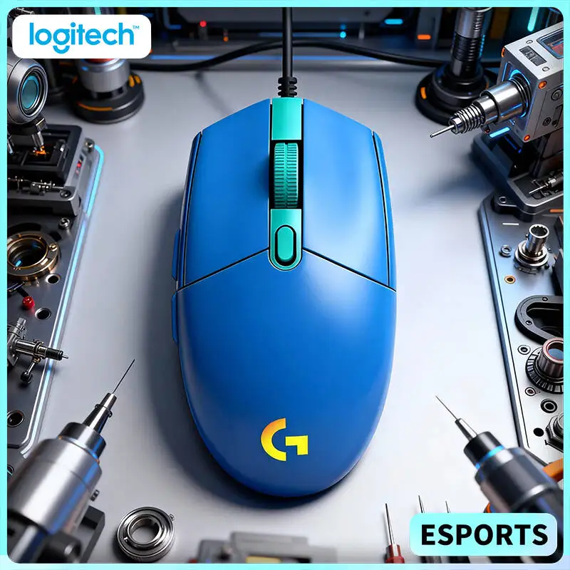 

Игровая мышь Logitech G102 проводная, 20 млн кликов, частота отклика 1 мс, RGB-подсветка, 6 программируемых кнопок для офисных задач