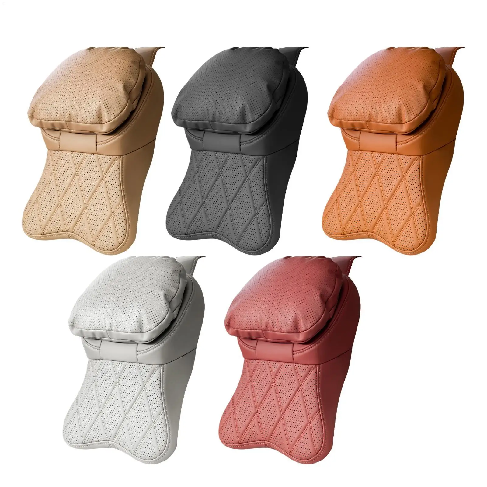 

Car Headrest Pillow Ergonomic Memory Foam Cushion with Adjustable Strap Head Rest Pillow for Car for Airplane Plane Traveling