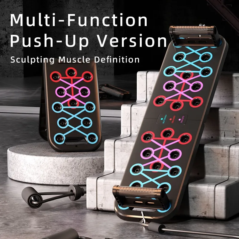Multi-functional Push Up Board Men Chest Ab Trainer Home Gym Strength Fitness Equipment Gear