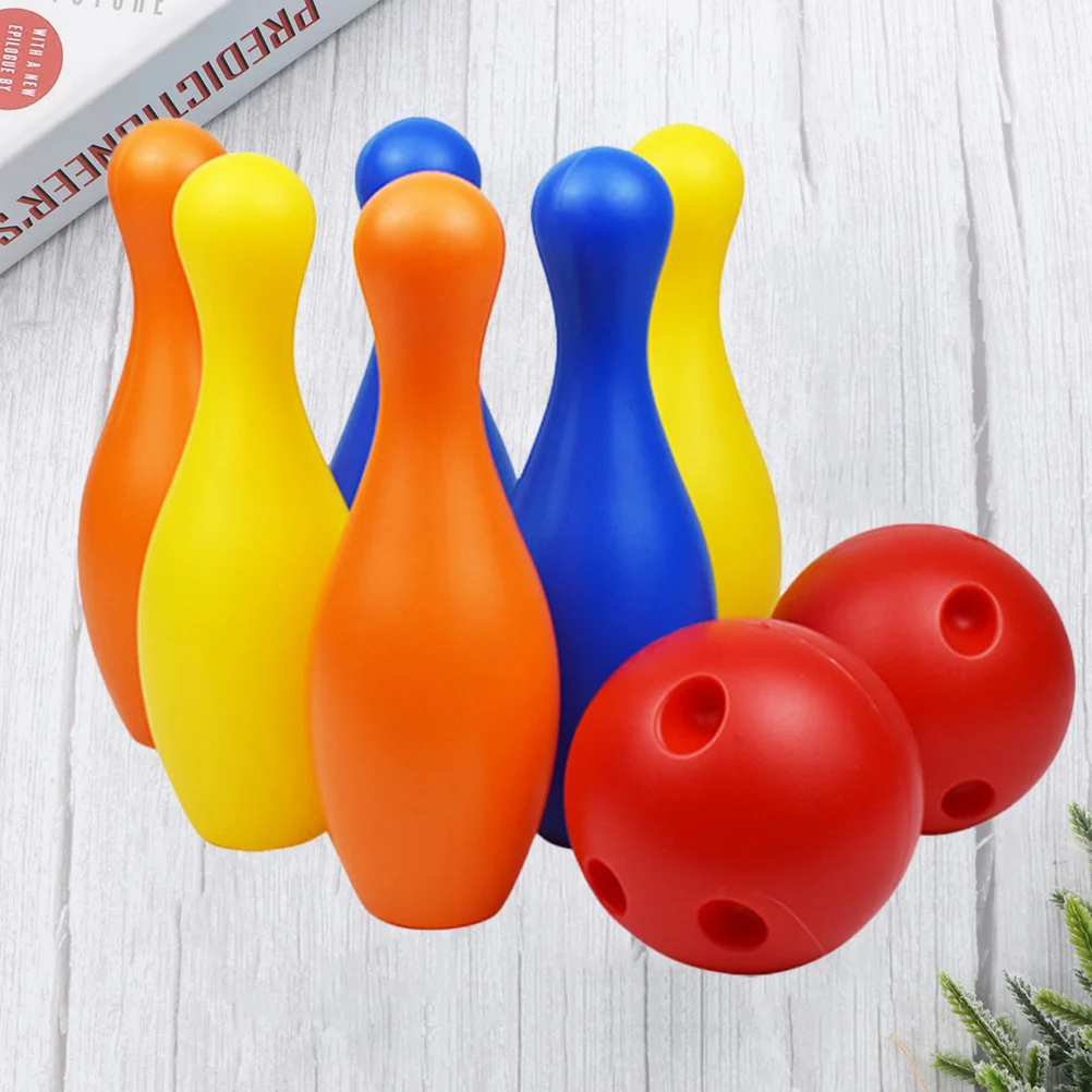 

Пластиковый набор для боулинга, спортивный набор для отдыха, семейные упражнения в помещении и на открытом воздухе, баланс координации рук и глаз
