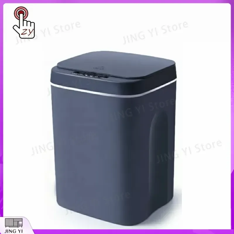 Smart Sensor Trash Can Automatic Waste Bin Plastic Garbage Can for Kitchen Bathroom Hotel Nordic Style Motion Detection Lid