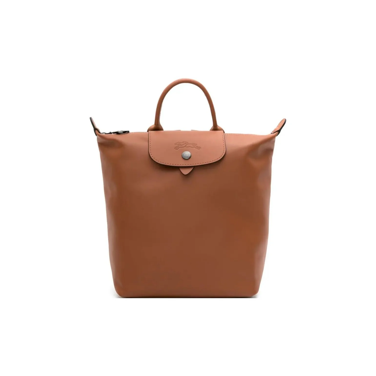 LONGCHAMP Le Pliage Xtra Bolso de Mano de Cuero Vacuno, Mochila, Mochila para Mujer Color Cognac Brandy 10209987504