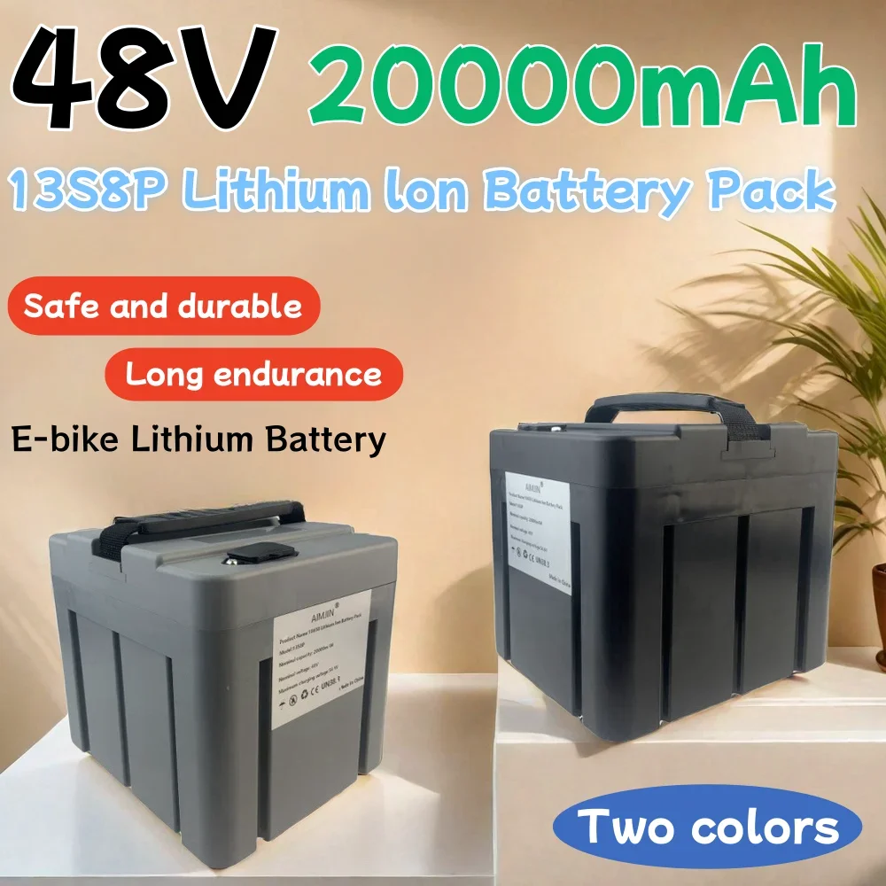 

13S8P 48V20Ah lithium battery pack, For E-bike Battery Use waterproof and flame-retardant materials