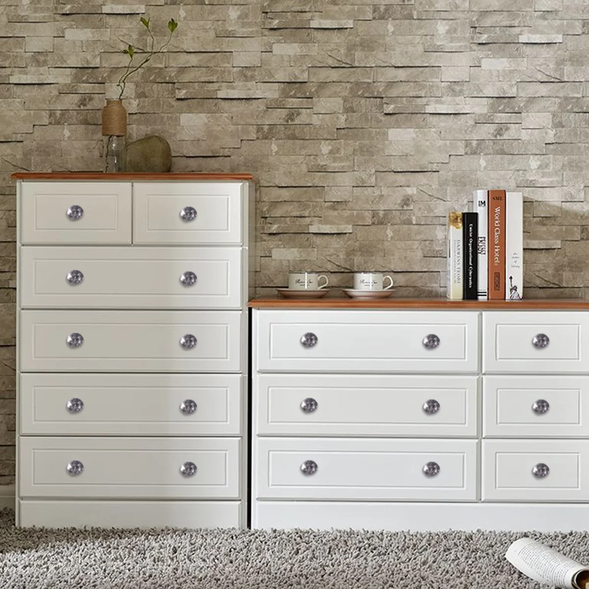 

10Pcs Crystal Pull Handle Elegant Knobs for Drawer Cabinet Cupboard Furniture Hardware Replacement Modern Home