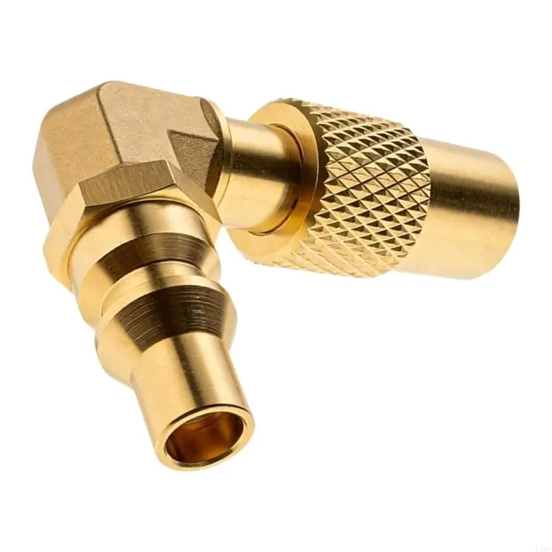 L9BE 9/16 to 1/4Inch Metal Gas Connectors For Camping Cooking Equipment Vehicle Use