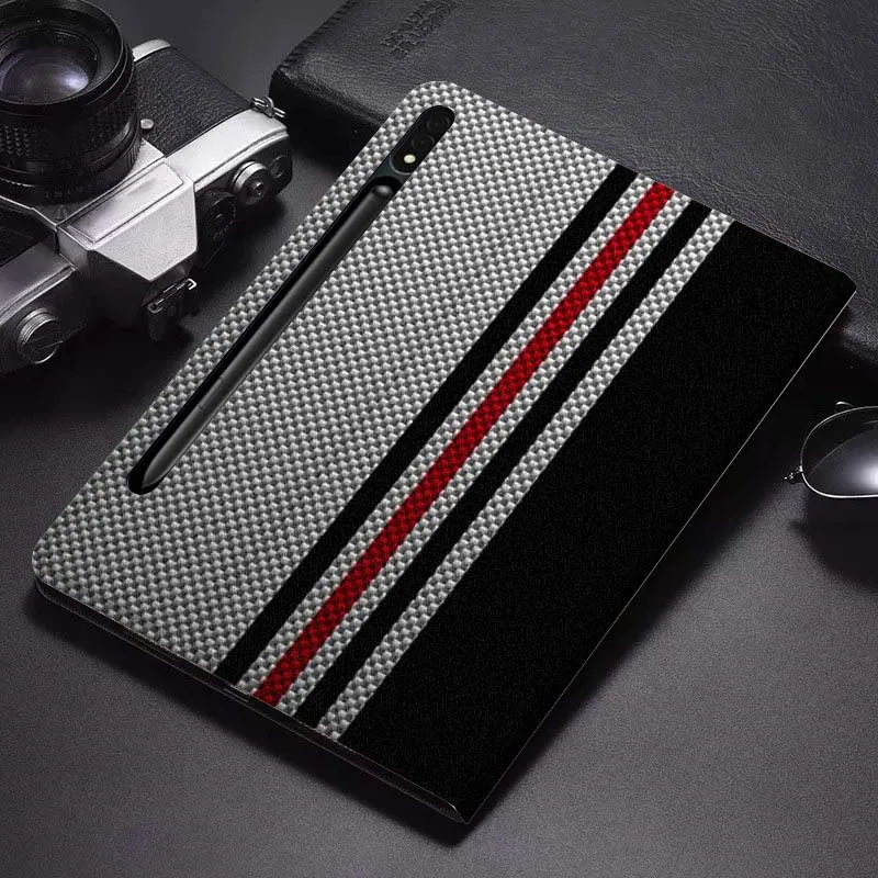 

carbon fiber illustration Tablet Case For Samsung Galaxy Tab S7 S8 S9 S10 FE Plus Lite 11 12.4 13.1 Inch