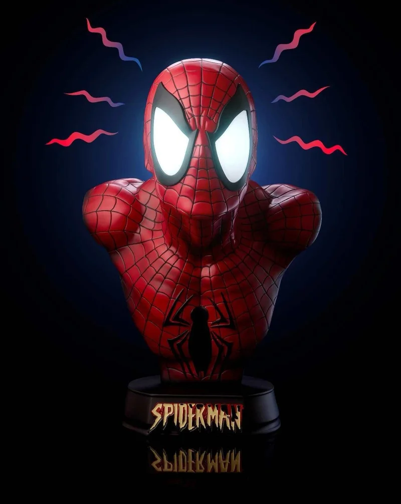 Nuevo en Stock versión Manga Spider Man Gk, modelo de pecho de resina, estatuas de la serie Marvel, adorno de regalo sorpresa de cumpleaños masculino físico