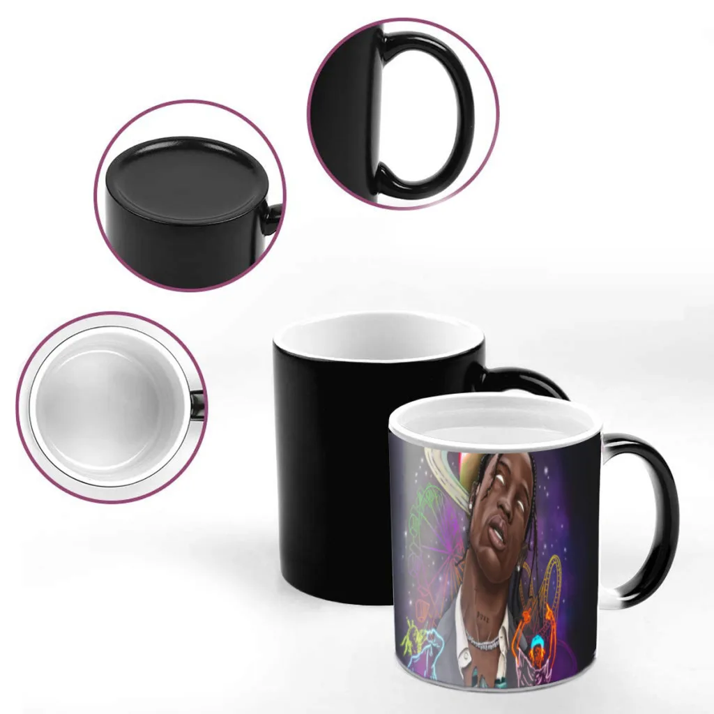 Jackboys Travis Scott One Piece Coffee Mugs And Mug Creative Color Change Tea Cup Ceramic Milk Cups Novelty Gifts