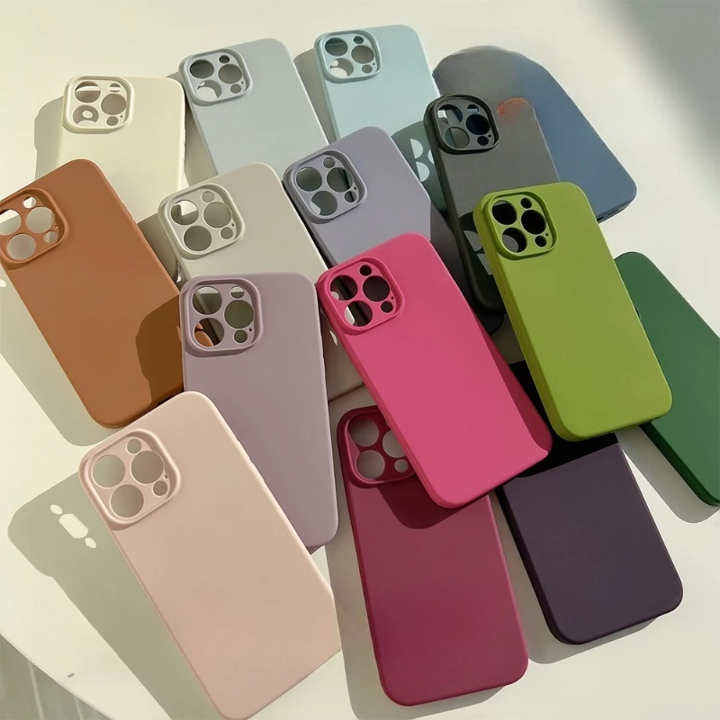 

Liquid Silicone 17pro Max Suitable for IPhone 16 Case for Apple 17 Solid Color Premium Protective Case Dustproof Phone Case