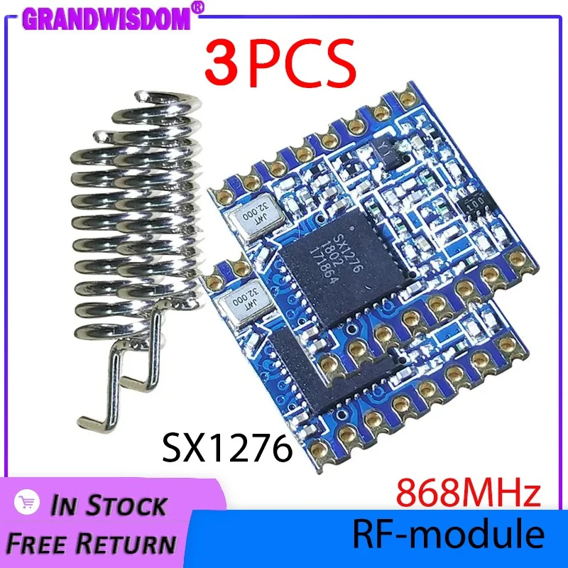 3 szt./partia Moduł LoRa SX1276 868MHZ loraWAN dalekiego zasięgu, transceiver z rozproszonym spektrum 868MHz/915MHz ESP32 & GFSK