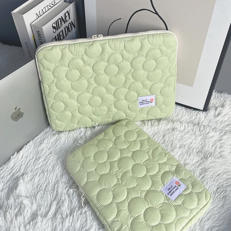 Cute flower laptop sleeve for ipad11 MacBook Air pro13.3 14 15 16 Dell Huawei Samsung 15.6 inch tablet bag protective laptop bag