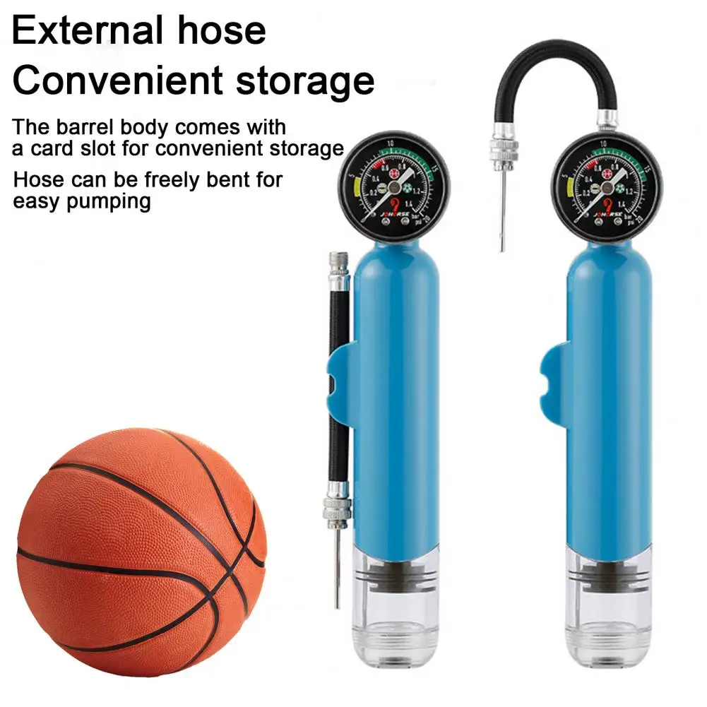 Basketball Inflator Soccer Football Air Inflator Premium Dual Action Ball Pump with Pressure Gauge for Soccer for Volleyball