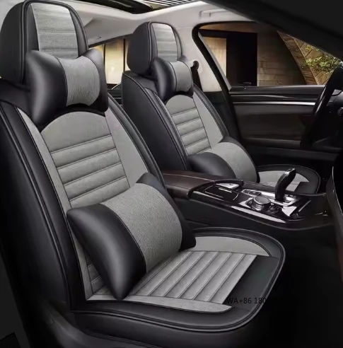 

Роскошный чехол на автомобильное сиденье из искусственной кожи, передние и задние подушки для моделей, защитный полиэстер, бизнес-материал для салона автомобиля
