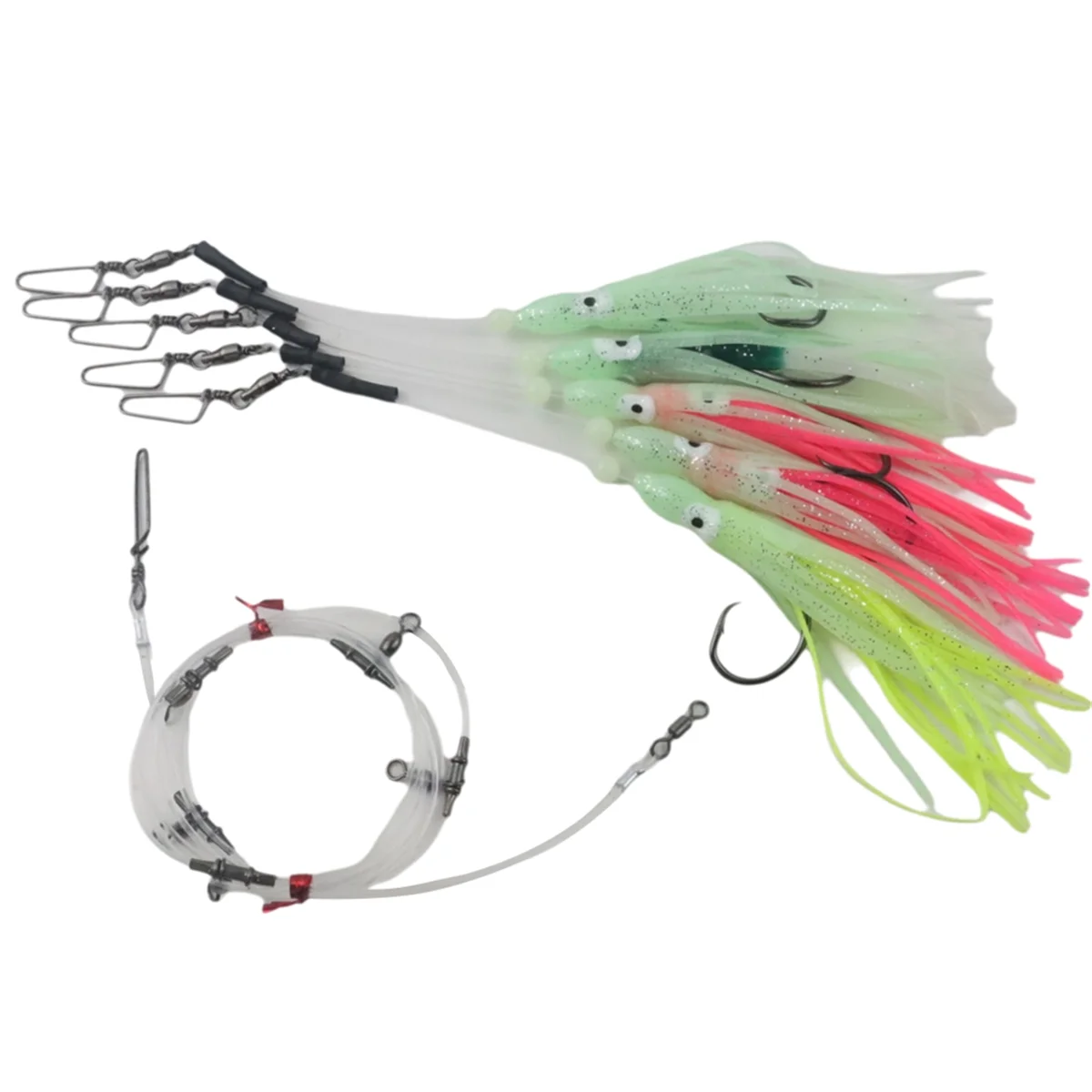 Glow Deep Drop Tilefish Rig, Excellent for Deep Drop Fishing for Tilefish, Grouper , Bottom Fishing Rig 7/0-AA85