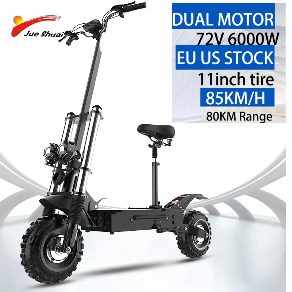 6000W Dual Motor Electric Scooter 85KM/H Top Speed E Scooters 11