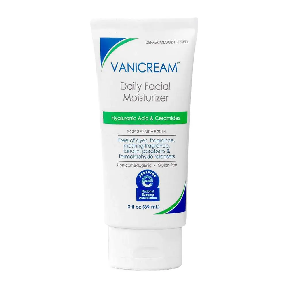 Vacream Daily Facial Moisturizer For Sensitive Skin Contains Ceramide And Hyaluronic Lightweight & Non-Comedogenic