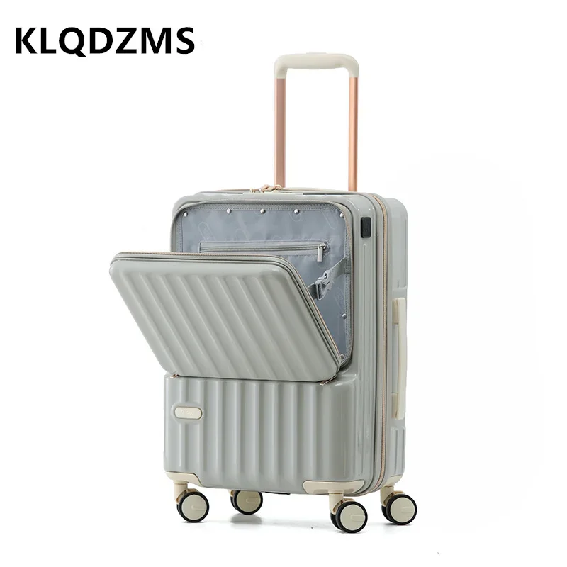 KLQDZMS Cabin Luggage Front Opening Laptop Boarding Case 20