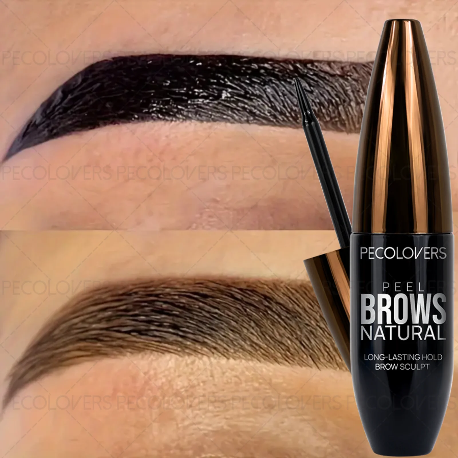 1PC 防水アイブロウプルジェル - 高速フィルム化、ソフトな質感、高色素沈着、使いやすい、完璧な眉毛スタイリングを実現