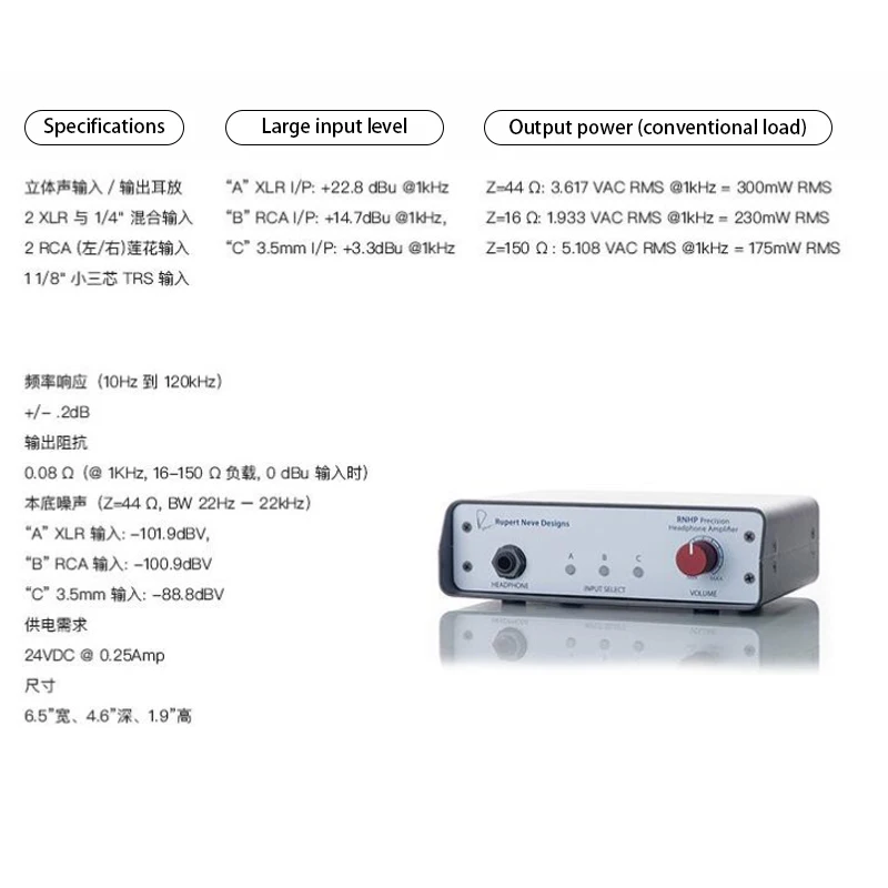 عالية الجودة جودة الصوت المهنية الأذن أمبير يستخدم استبدال ل Rupert Neve RNHP مضخم ضوت سماعات الأذن s قضيب المطر توازن الصوت