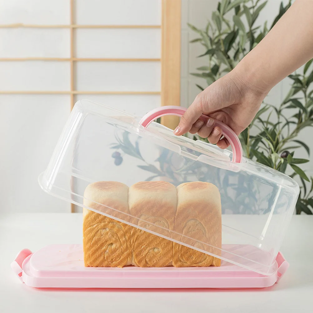 

Round Bread Storage Box Cheesecake Cookie Containers Plastic Bakery Boxes Keeper